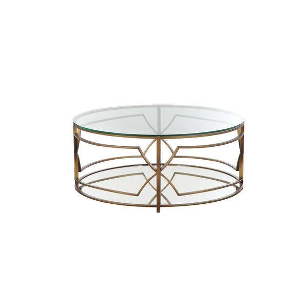 Edward Round Coffee Table Brass.