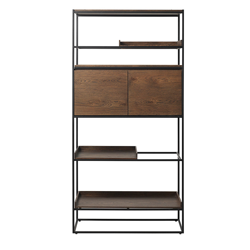 RIVOLI Display Unit 1.8M - Smoked Oak & Black