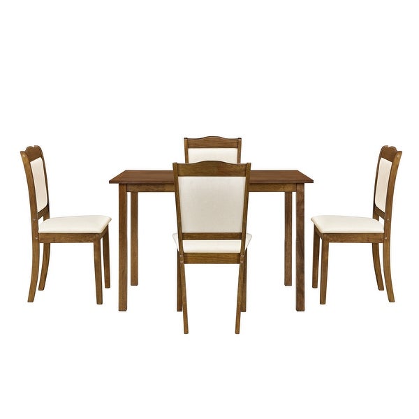 3-Piece Dining Table Set with Bar Table and 2 Chairs