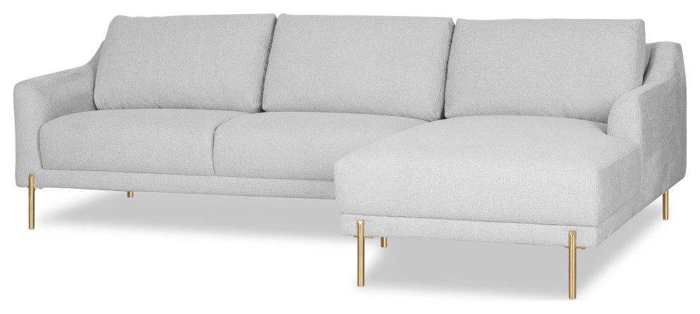 Poly and Bark Lissie Right Sectional Sofa   Contemporary   Sectional Sofas   by Edgemod Furniture  Houzz