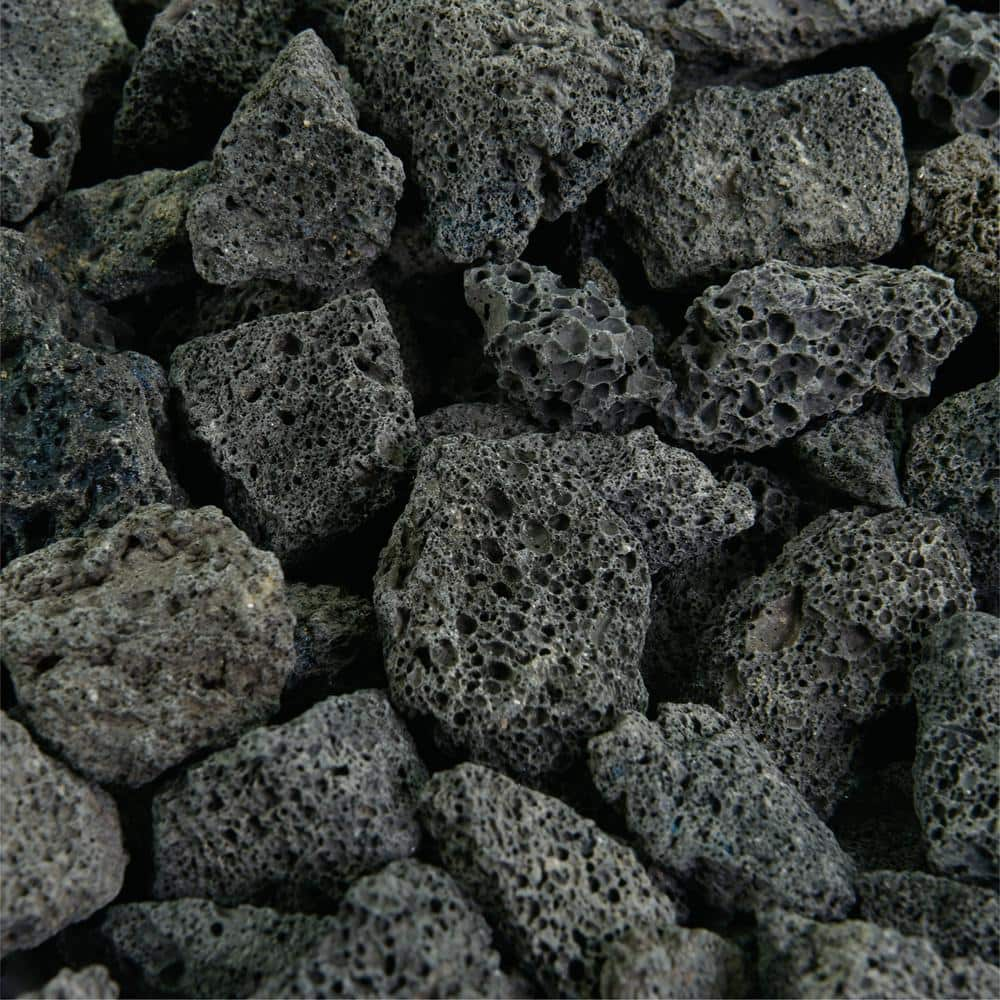 Fire Pit Essentials 10 lbs. Black Lava Rock 3/4 in. 01-0356