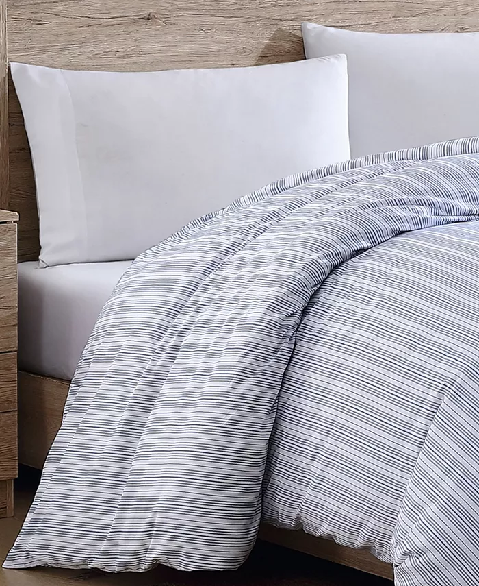 Nautica Beaux Stripe Cotton Reversible Duvet Cover Sets