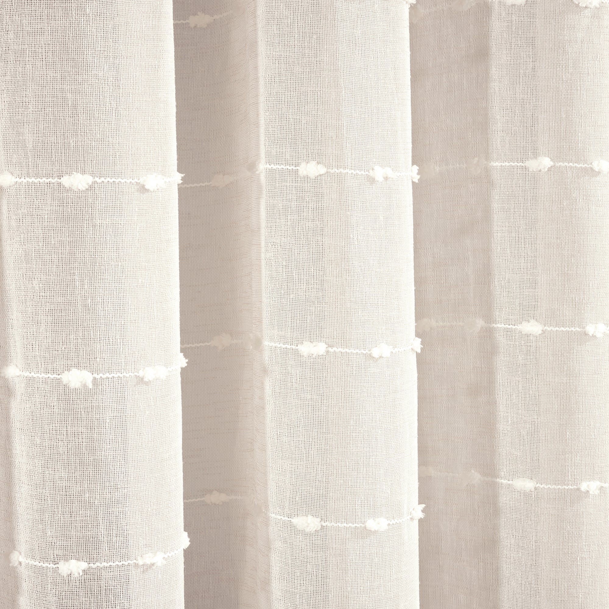 Farmhouse Textured Grommet Sheer Ultra Wide Window Curtain Panel