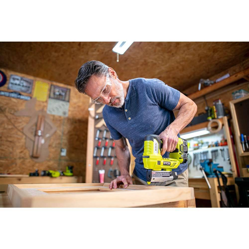 RYOBI ONE+ 18V Cordless 2-Tool Combo Kit w 18-Gauge 2 in. Brad Nailer  23-Gauge 1-38 in. Headless Pin Nailer (Tools Only) P321-P318