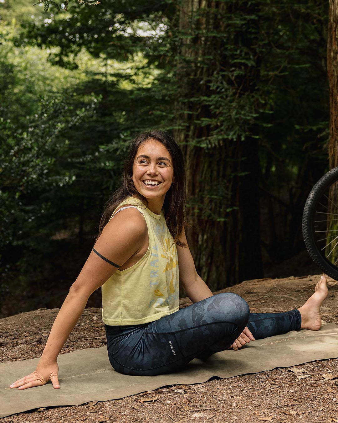 Exhale Active Recycled Vest - Hazy Yellow