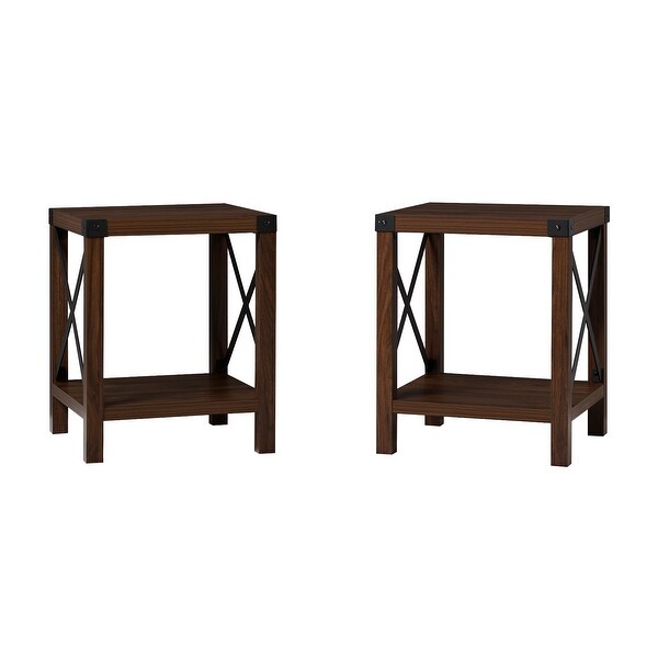 Middlebrook Kujawa 18-in. X-side Accent Table - Set of 2