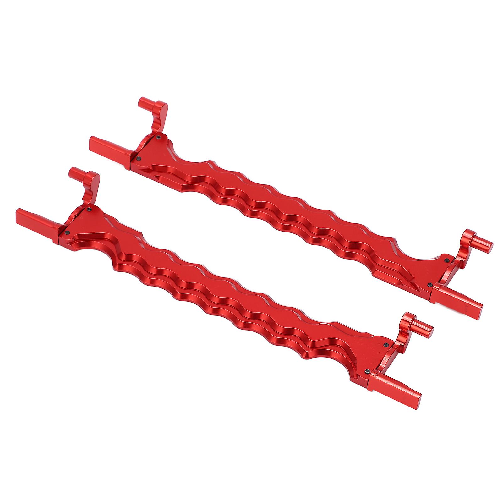 2pcs Rc Alloy Battery Hold Down Replacment For Traxxas 6s 8s 1/5 Rc Car Upgrade Parts(red ) Rouge