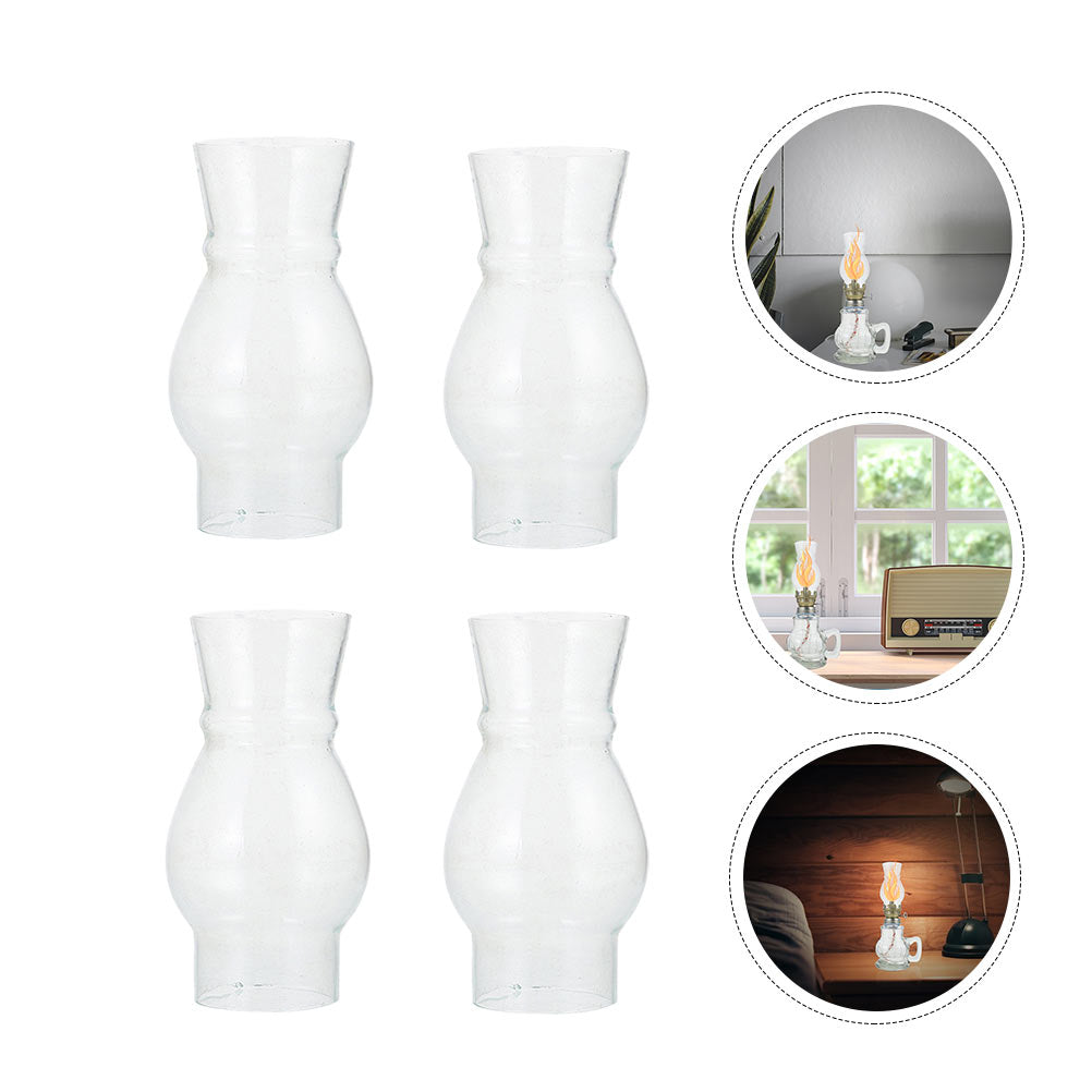 Nuolux Lamp Glass Chimney Oil Kerosene Shade Cover Globes Replacement Light Shades Vintage Lantern Chimneys