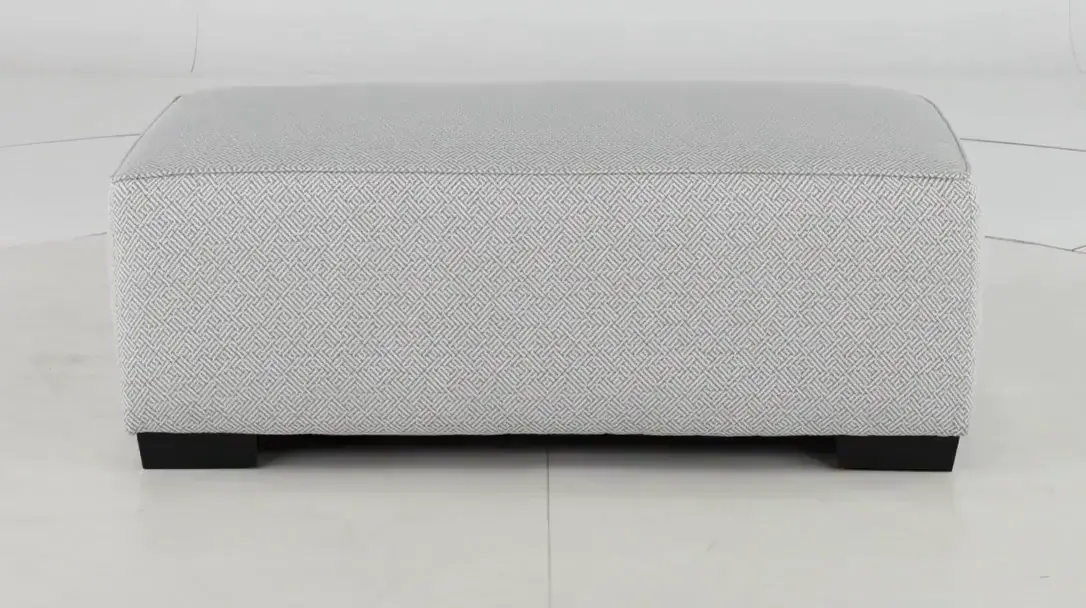 Renegade Pewter Gray Ottoman