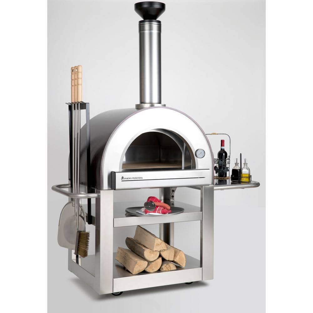 FORNO VENETZIA Pronto 500 Wood Burning Oven 20 in. x 24 in. in Copper Forno Venetzia Pronto 500 in Copper