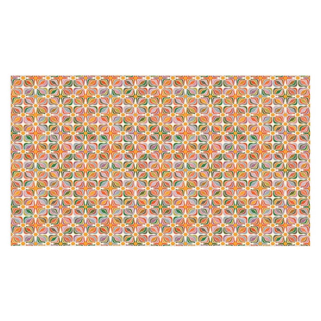 Evamatise Abstract Flowers Summer Holiday Tablecloth Deny Designs