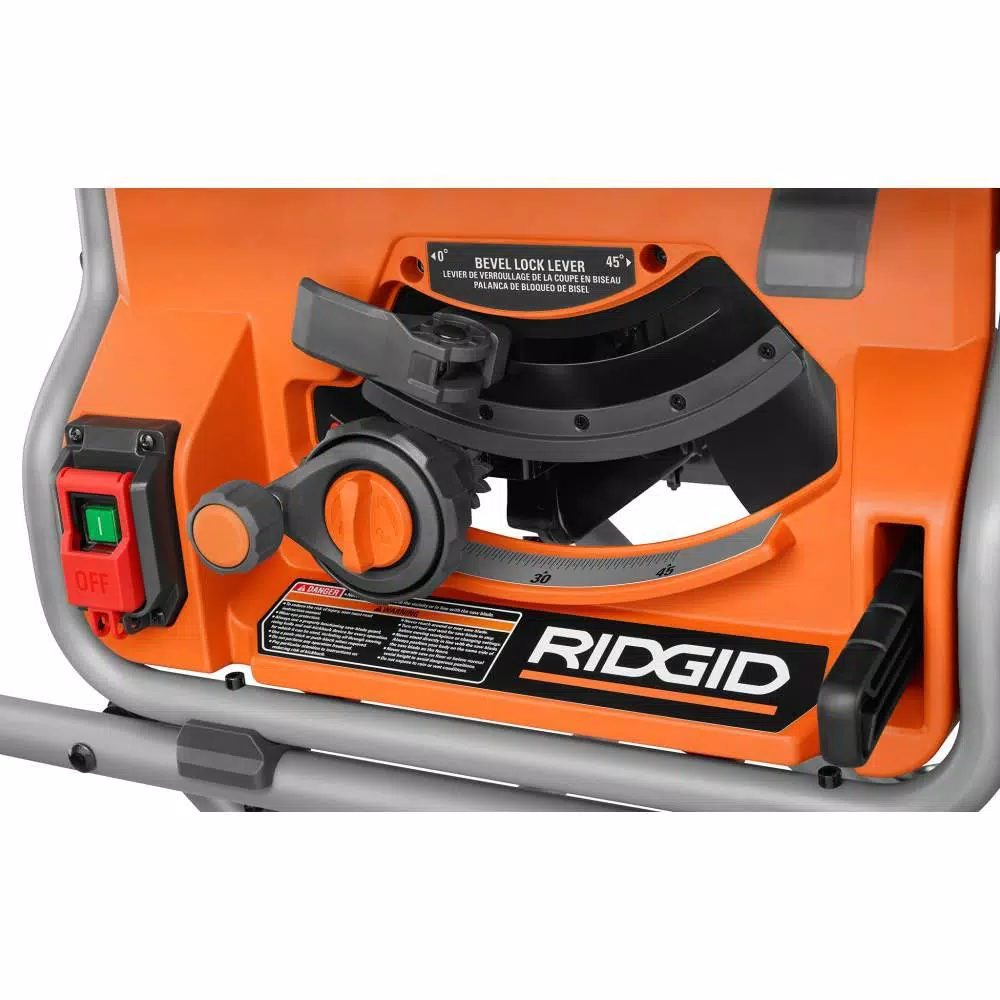 RIDGID 10 in. Pro Jobsite Table Saw with Stand and#8211; XDC Depot