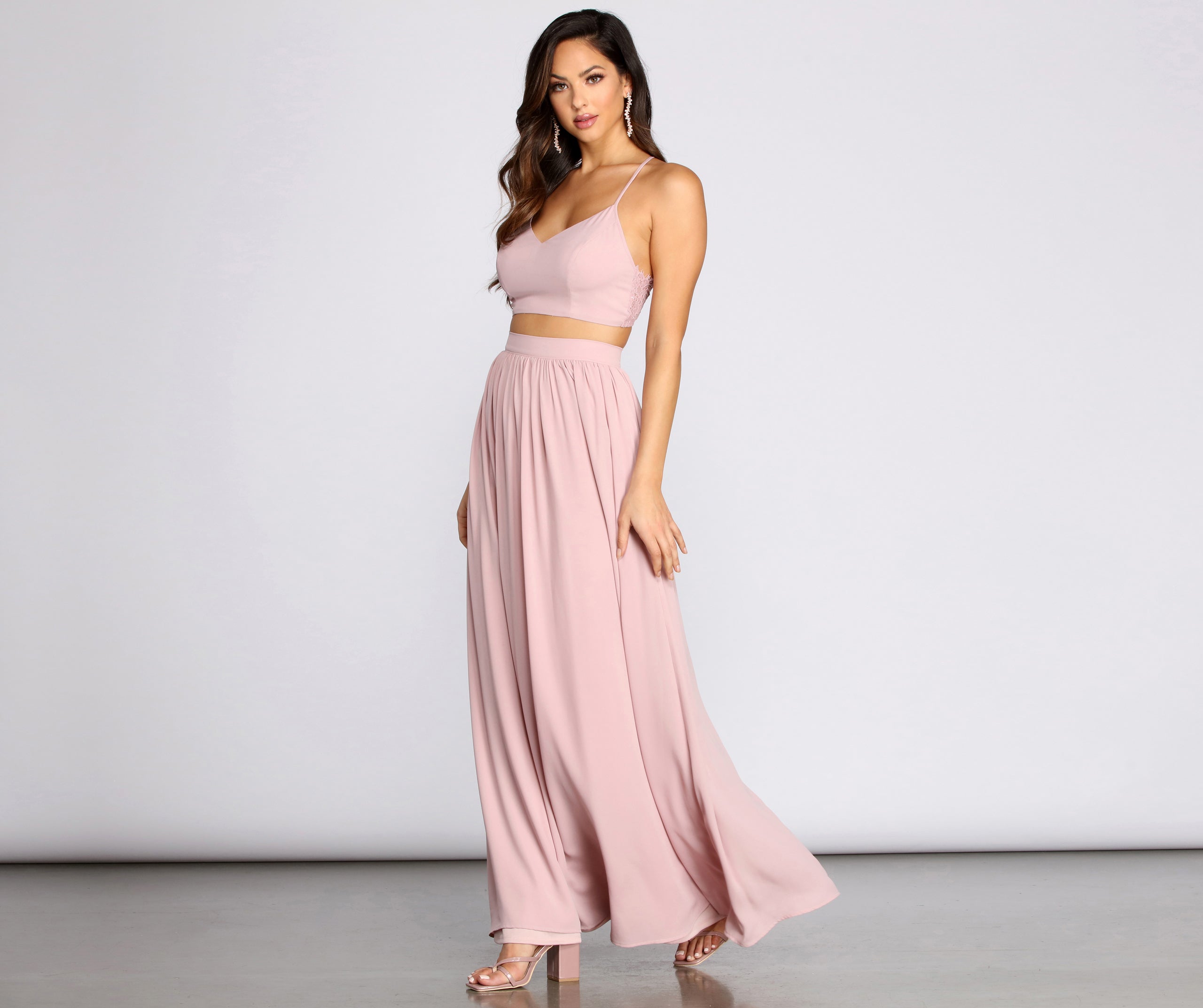 Classic Cutie Chiffon Maxi Skirt