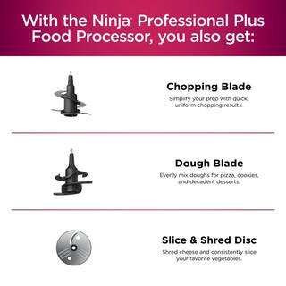 NINJA Professional Plus 9 Cup Silver Food Processor with Auto-iQ (BN601) BN601