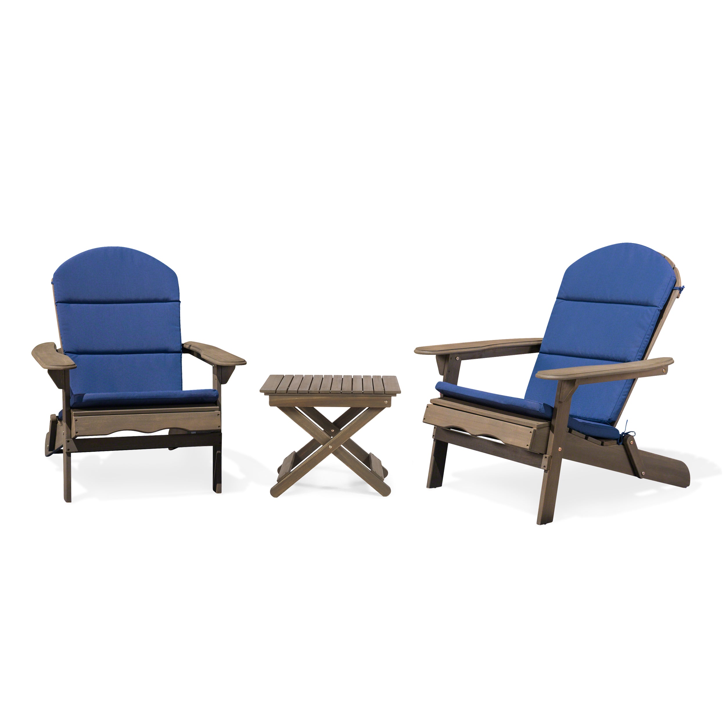 Reed Outdoor 2 Seater Acacia Wood Chat Set with Water Resistant Cushions