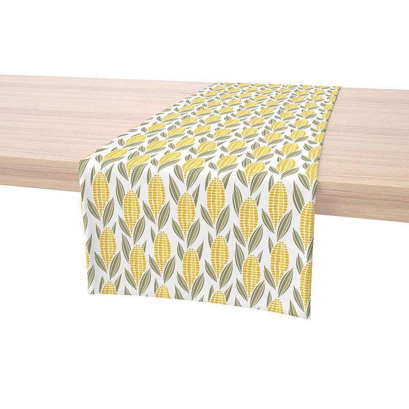 Table Runner， 100% Cotton， 16x108， Harvest Corn