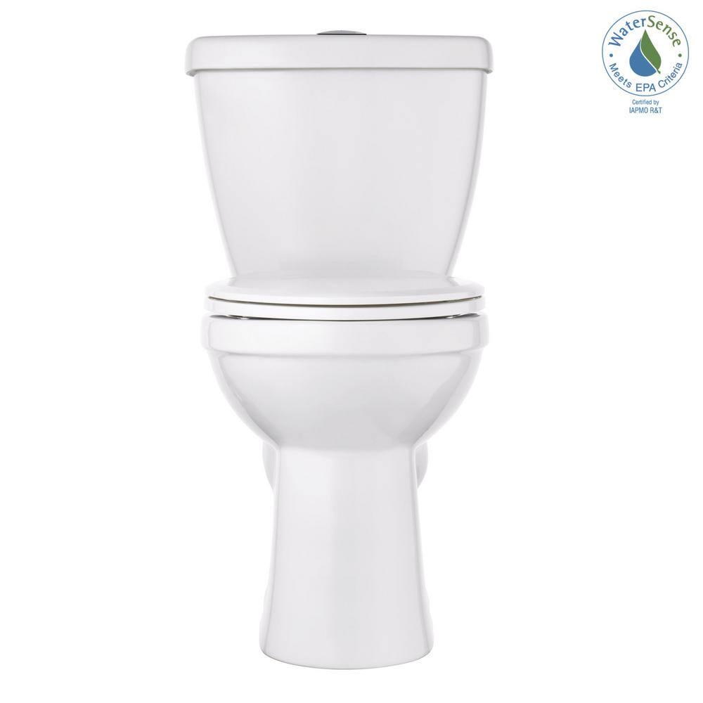 Delta Foundations 2piece 11 GPF16 GPF Dual Flush Elongated Toilet in White Seat Included