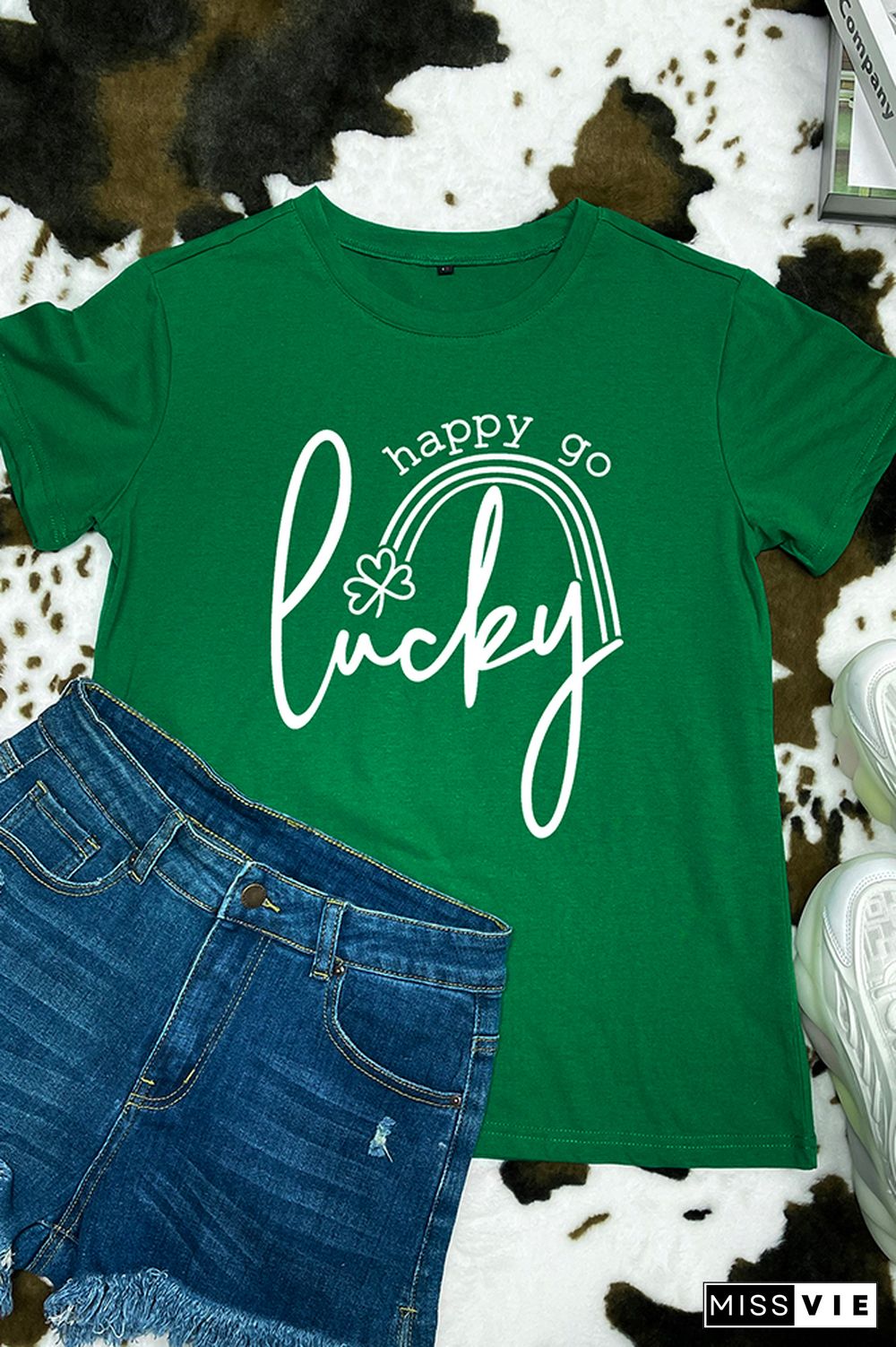 St. Patrick's Day Green Short Sleeve Graphic Tee Wholesale