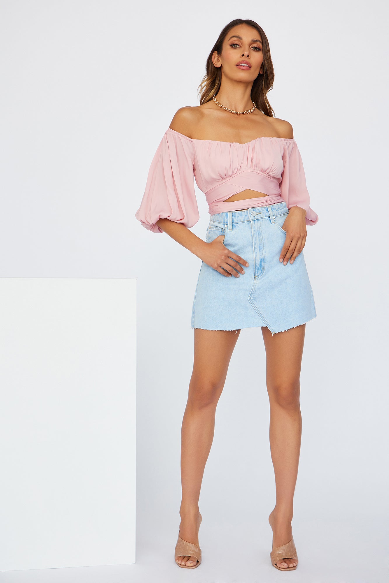 Living Doll Crop Top Blush