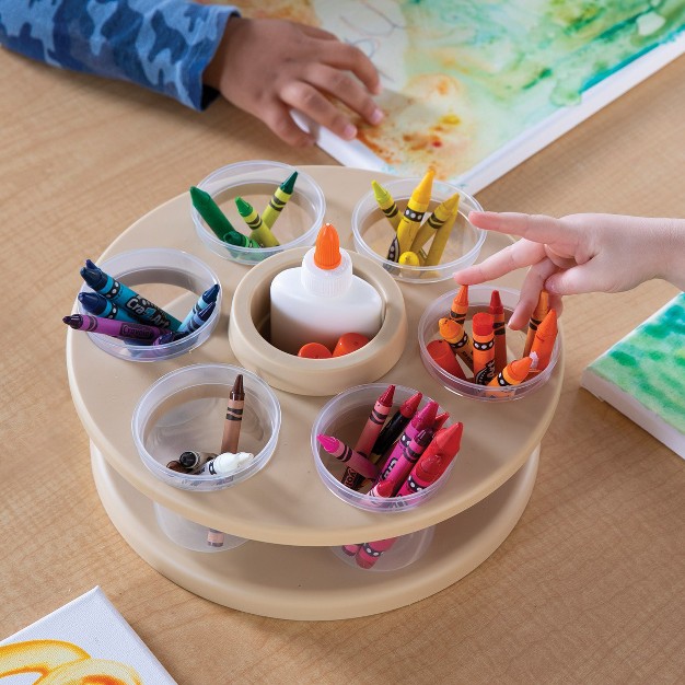 Kaplan Early Learning Spinning Tabletop Art Storage