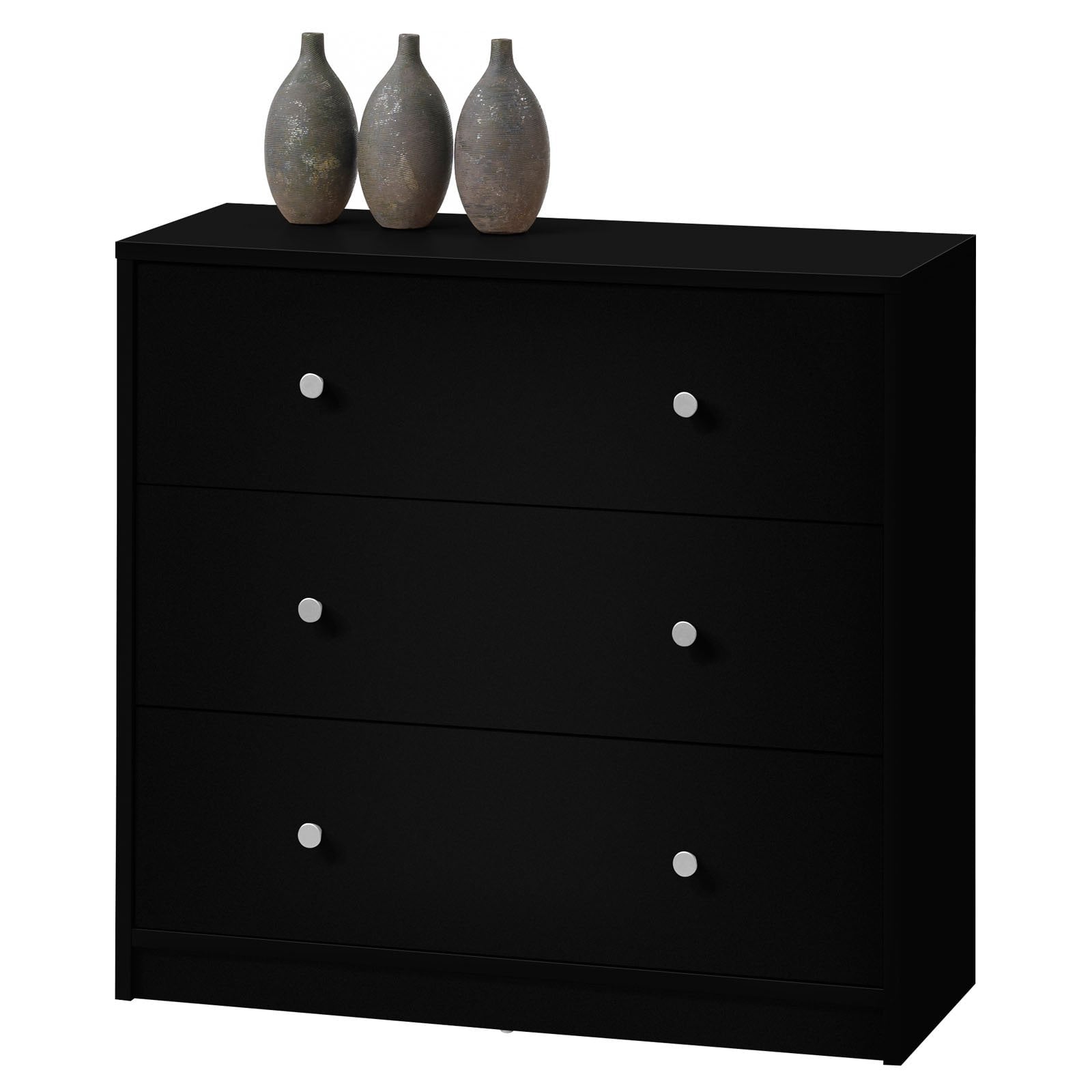 Studio 3 Drawer Chest, Black