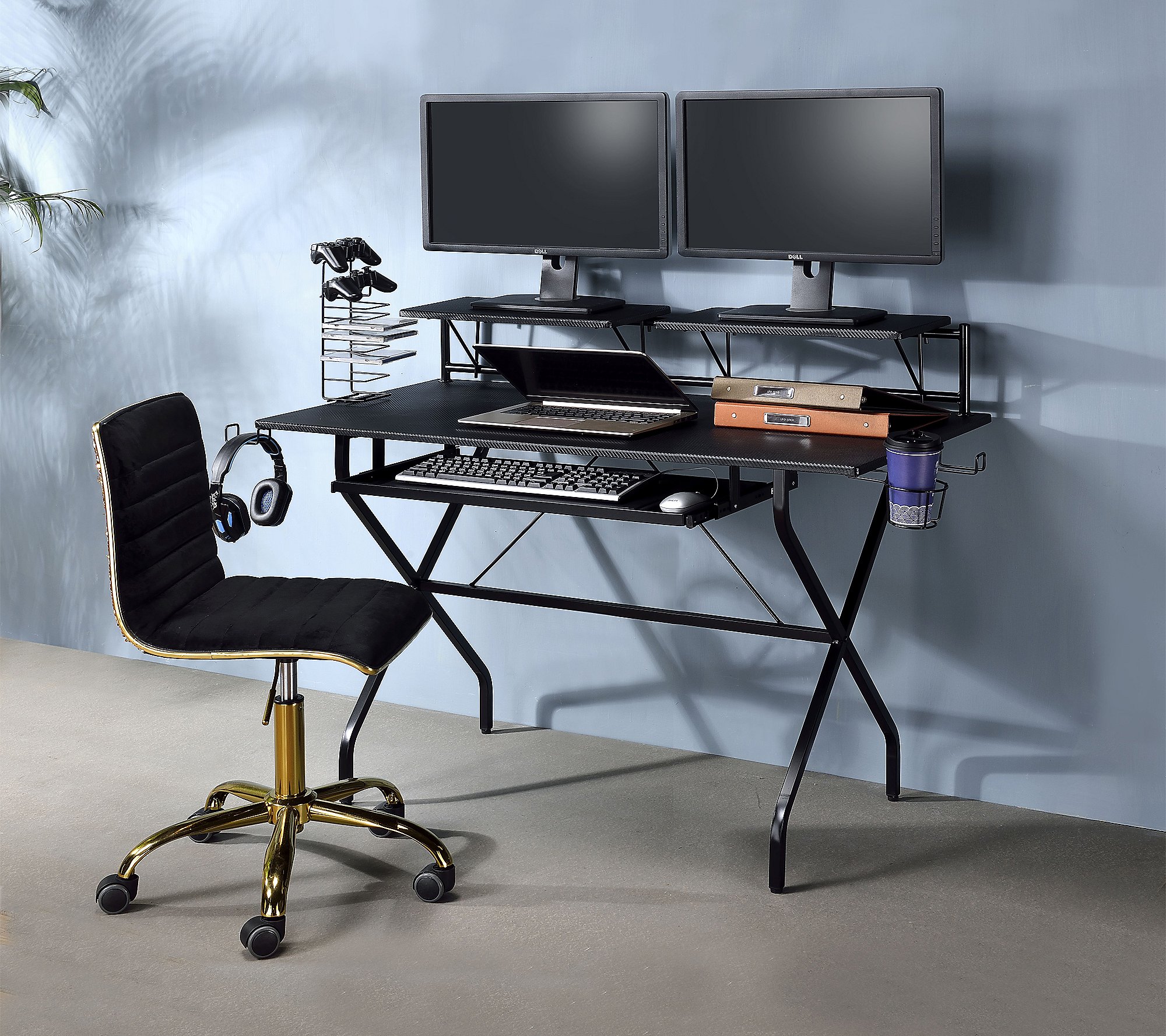 ACME Hartman Computer Desk， Black