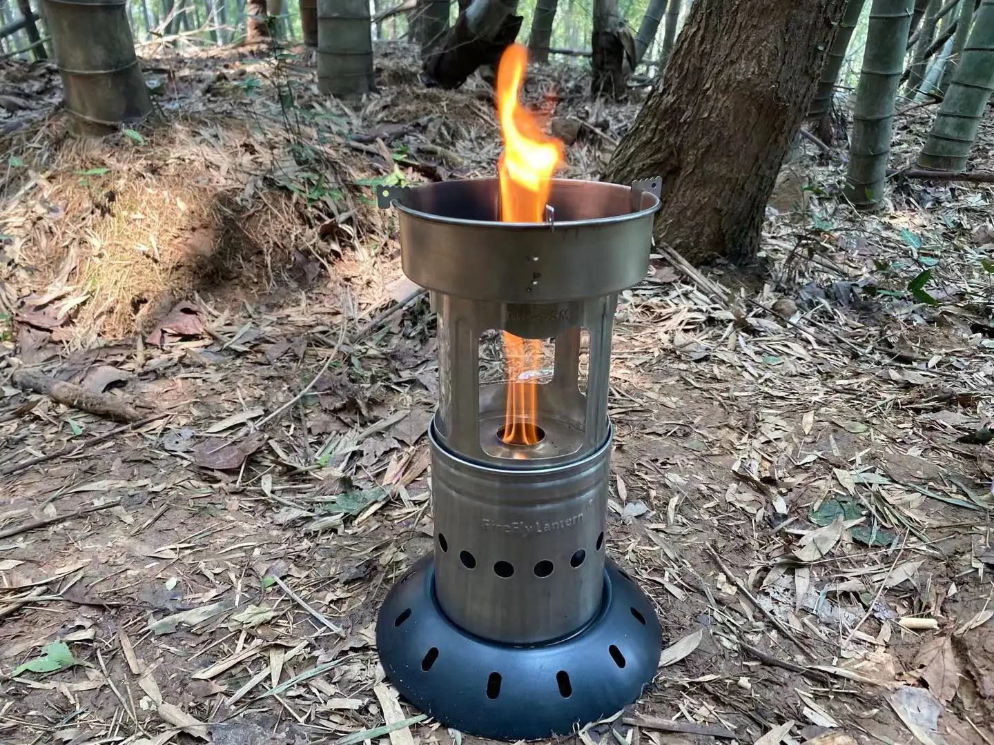 outdoor wood stove portable camping hiking backpacking stainless steel burning stove folding camping stove