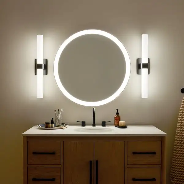 Kichler Lighting Elan Izza 25.5 in. 1-Light Matte Black Integrated LED Vanity Light