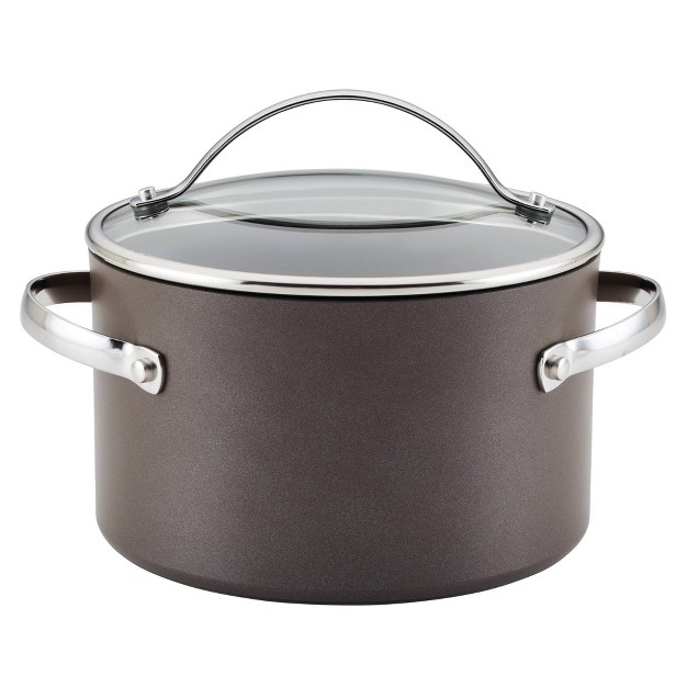 Ayesha Curry Professional 4qt Covered Saucepot Charcoal