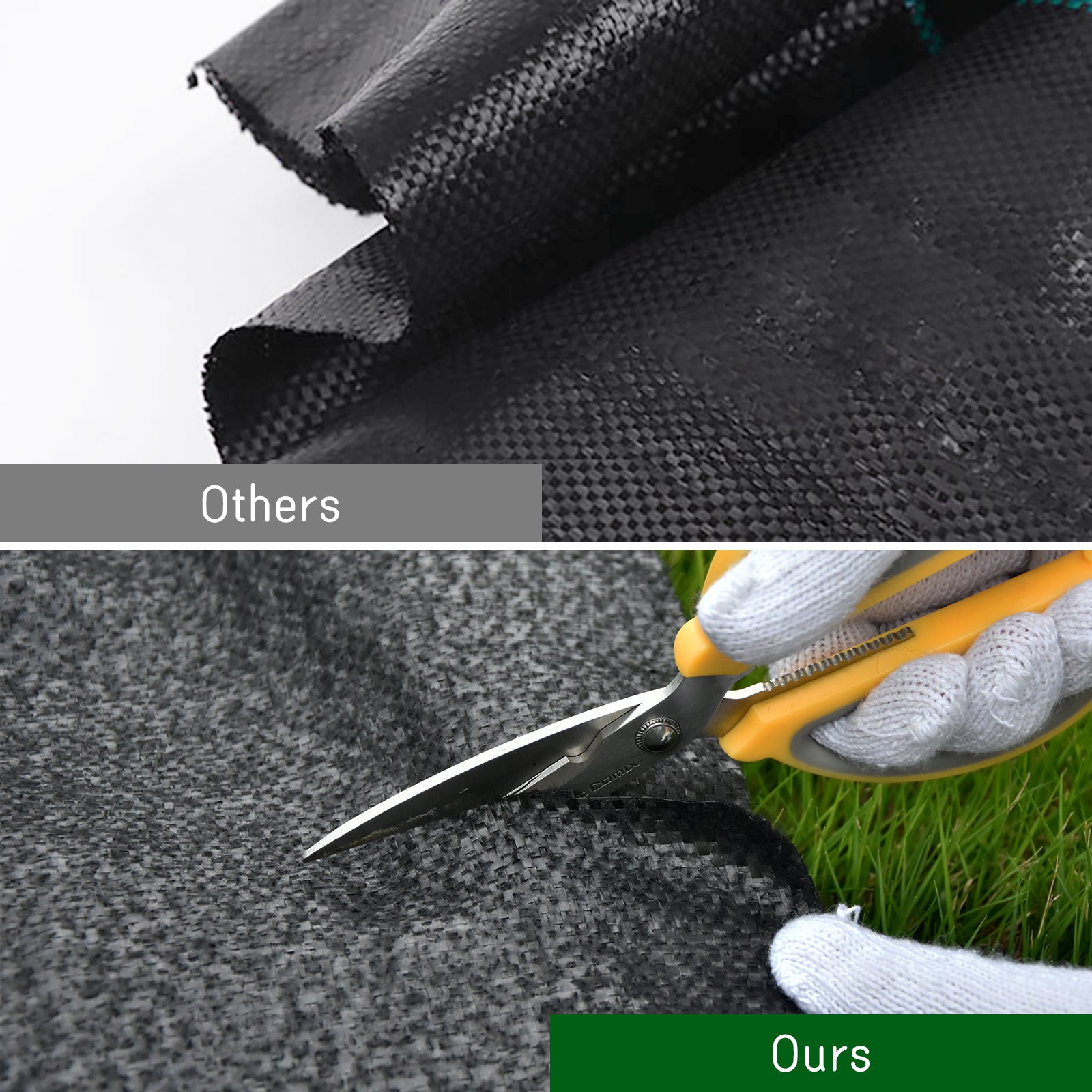 Nsdirect 5oz Heavy Duty Weed Barrier Landscape Fabric, 3*50ft/3*100FT/3*250FT/4*250FT/4*330FT