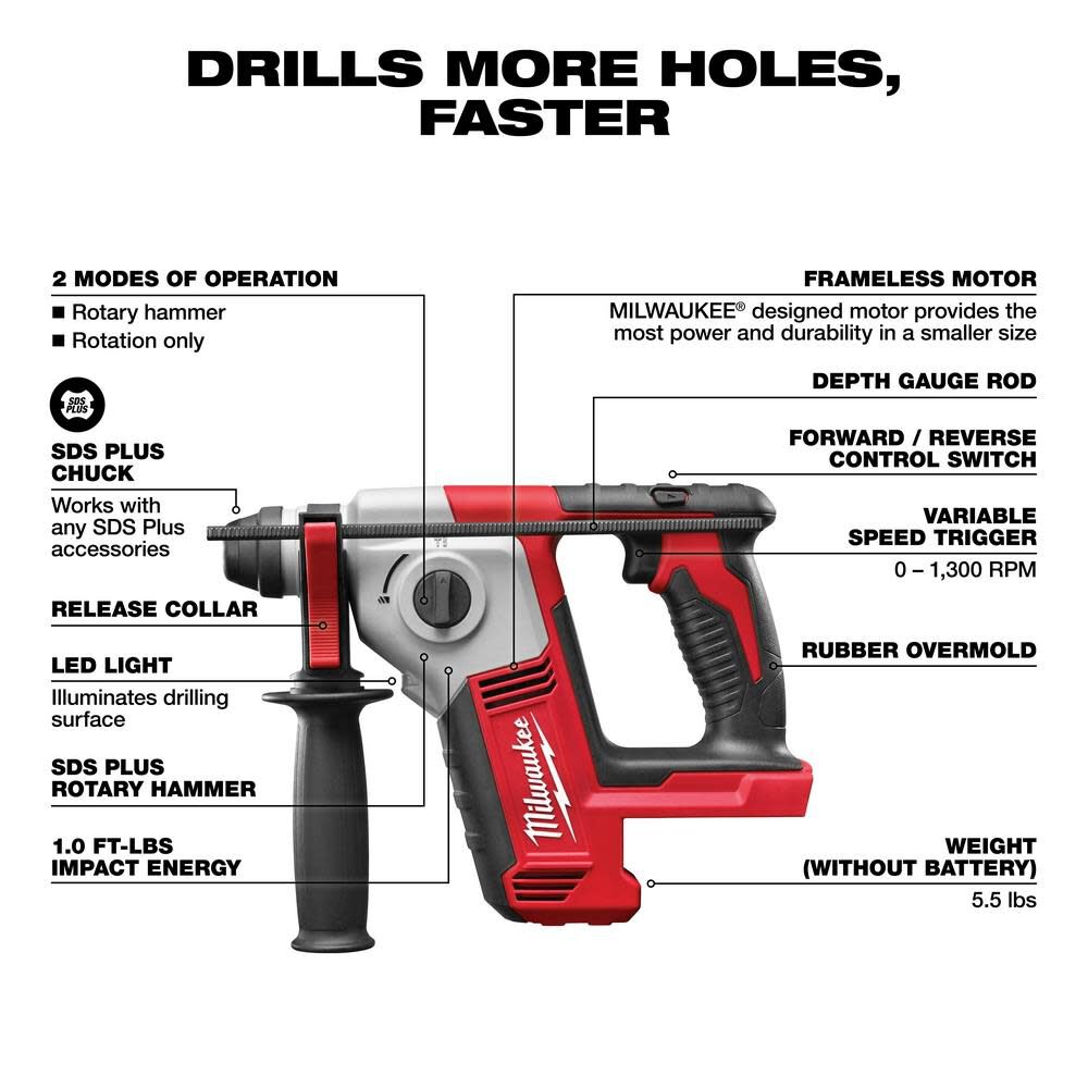 Milwaukee M18 Cordless 5/8