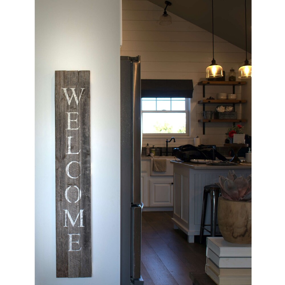 Rustic Farmhouse 5ft Vertical Front Porch Welcome Sign