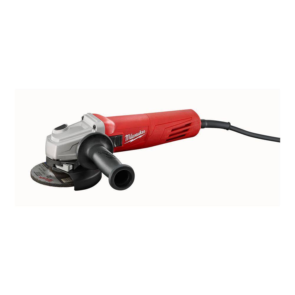 MW 11 Amp 4.5 in. Small Angle Grinder with Slide Lock-On Switch 6146-33