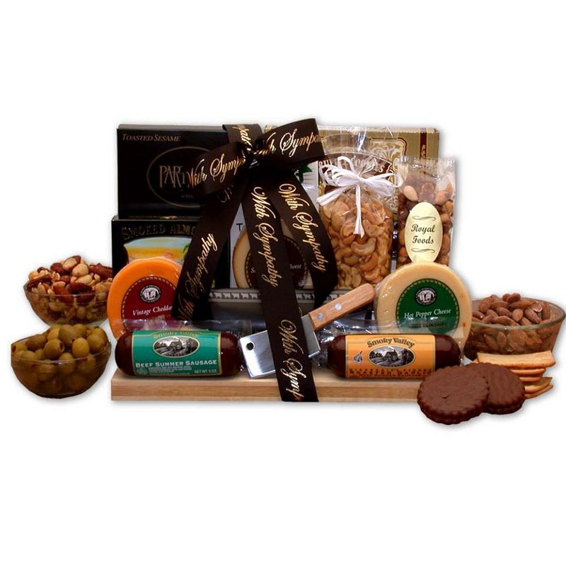 GBDS With Our Deepest Sympathy Gourmet Gift Board - sympathy gift baskets - sympathy baskets