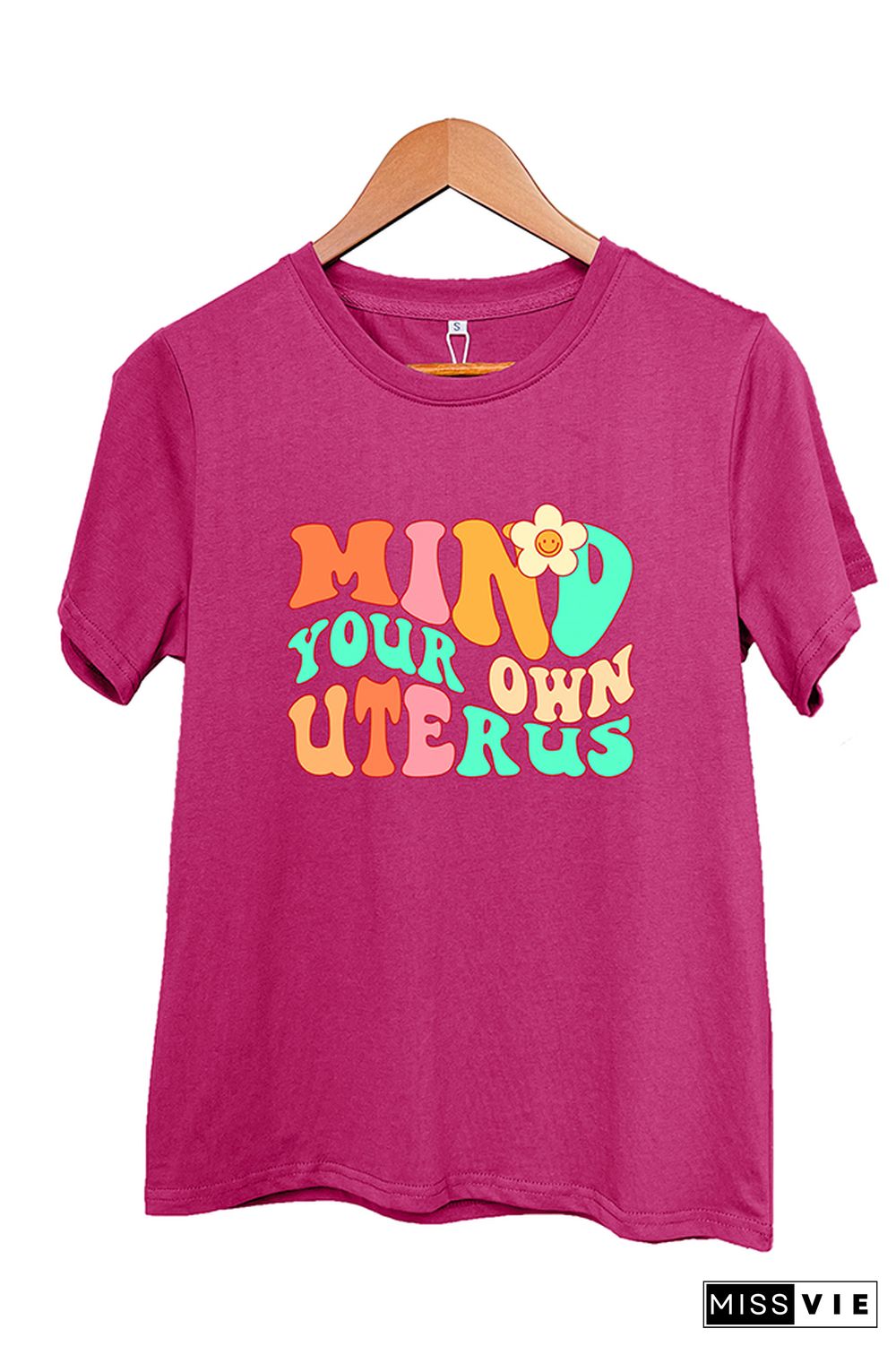 Mind your own Uterus Graphic Tee Wholesale