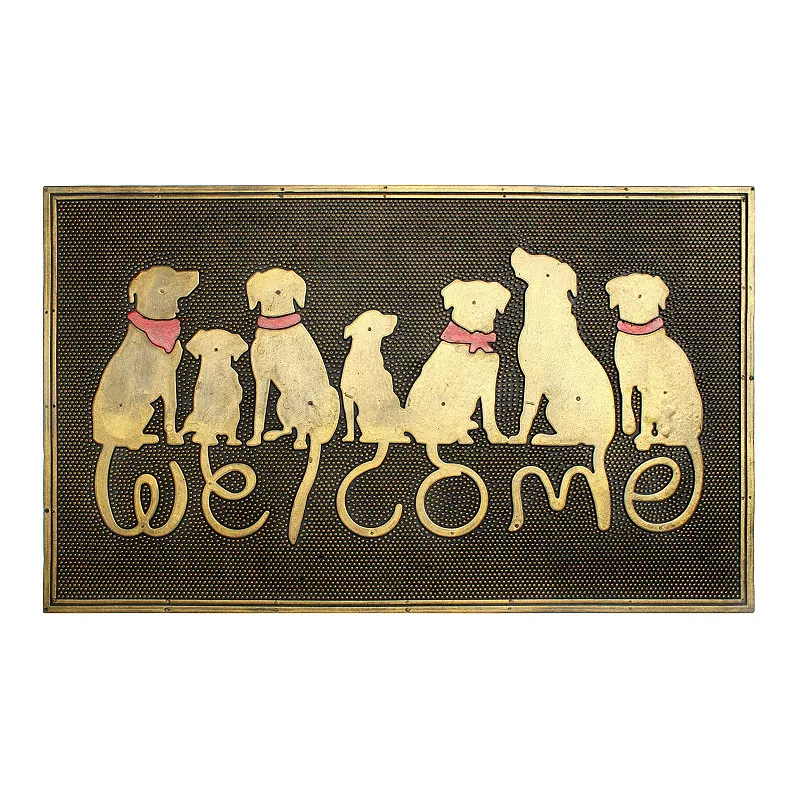 RugSmithMoulded Dog Welcome Doormat