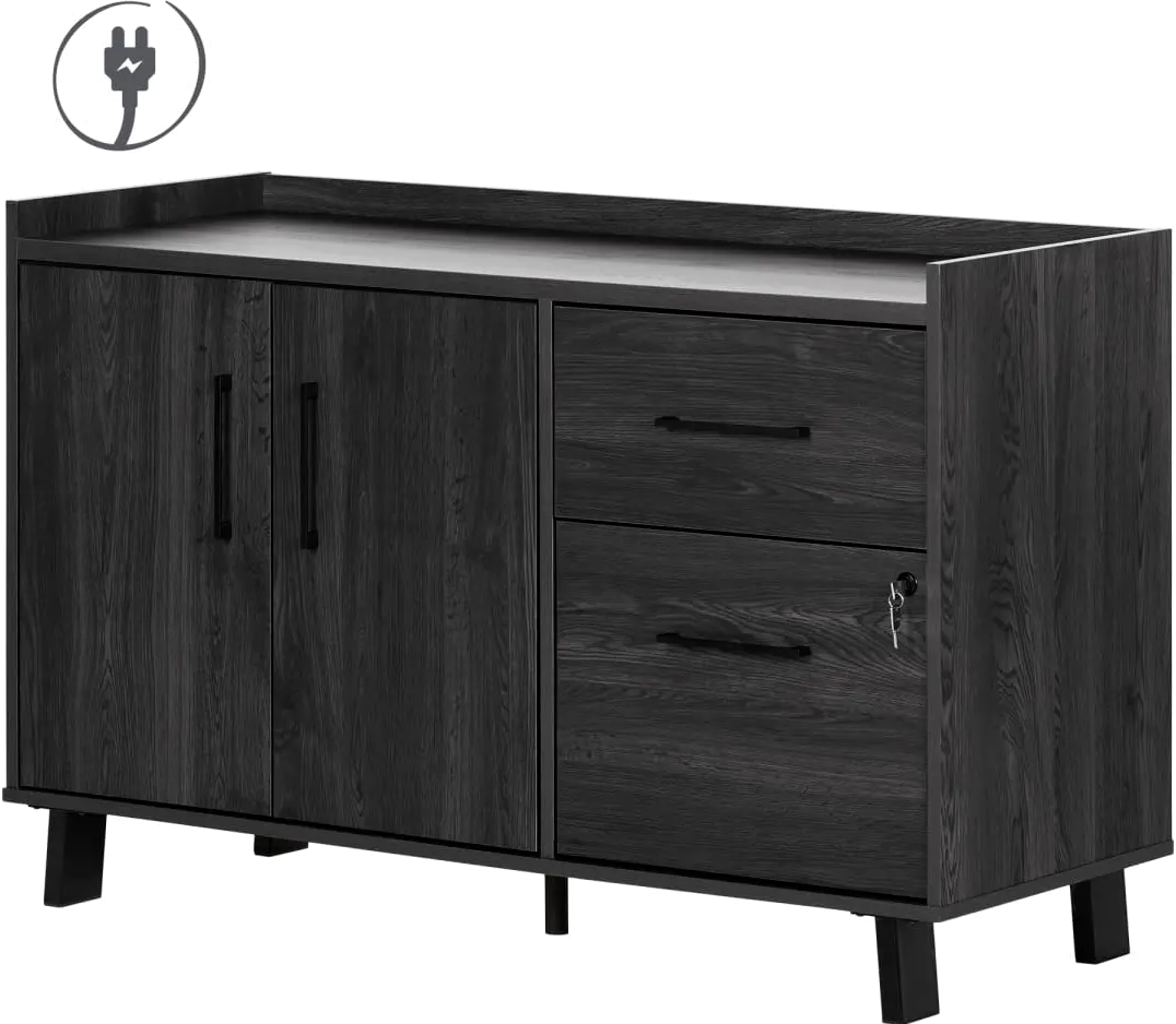 Kozack Dark Gray Credenza - South Shore