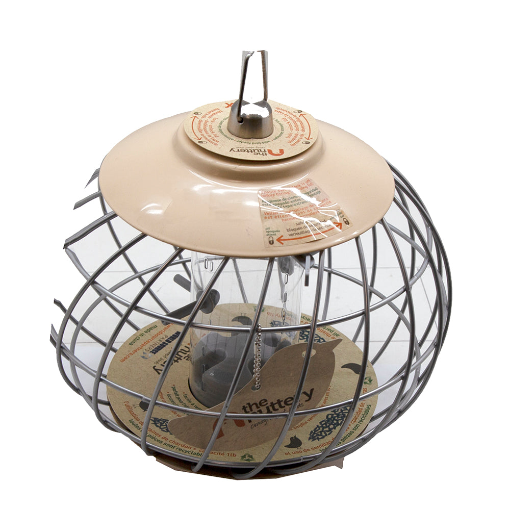 World Source Partners NC022 Helix Thistle Bird Feeder， Cream