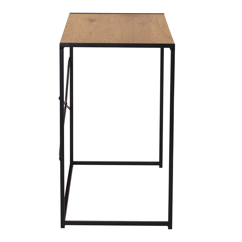 BRADFORD Study Desk 100cm - Natural & Black