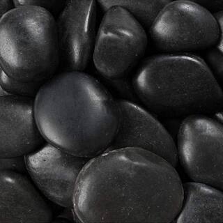 Rain Forest 20 lb. Grade A Black Polished Pebbles 1 in. to 2 in. RFBRPA2-20