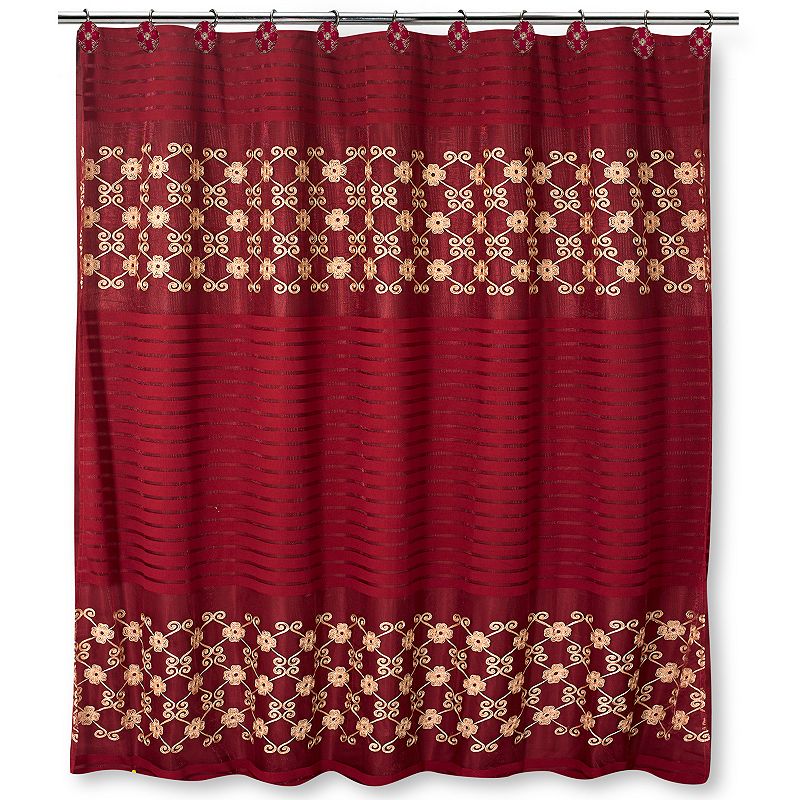 Popular Bath Elegant Rose Shower Curtain