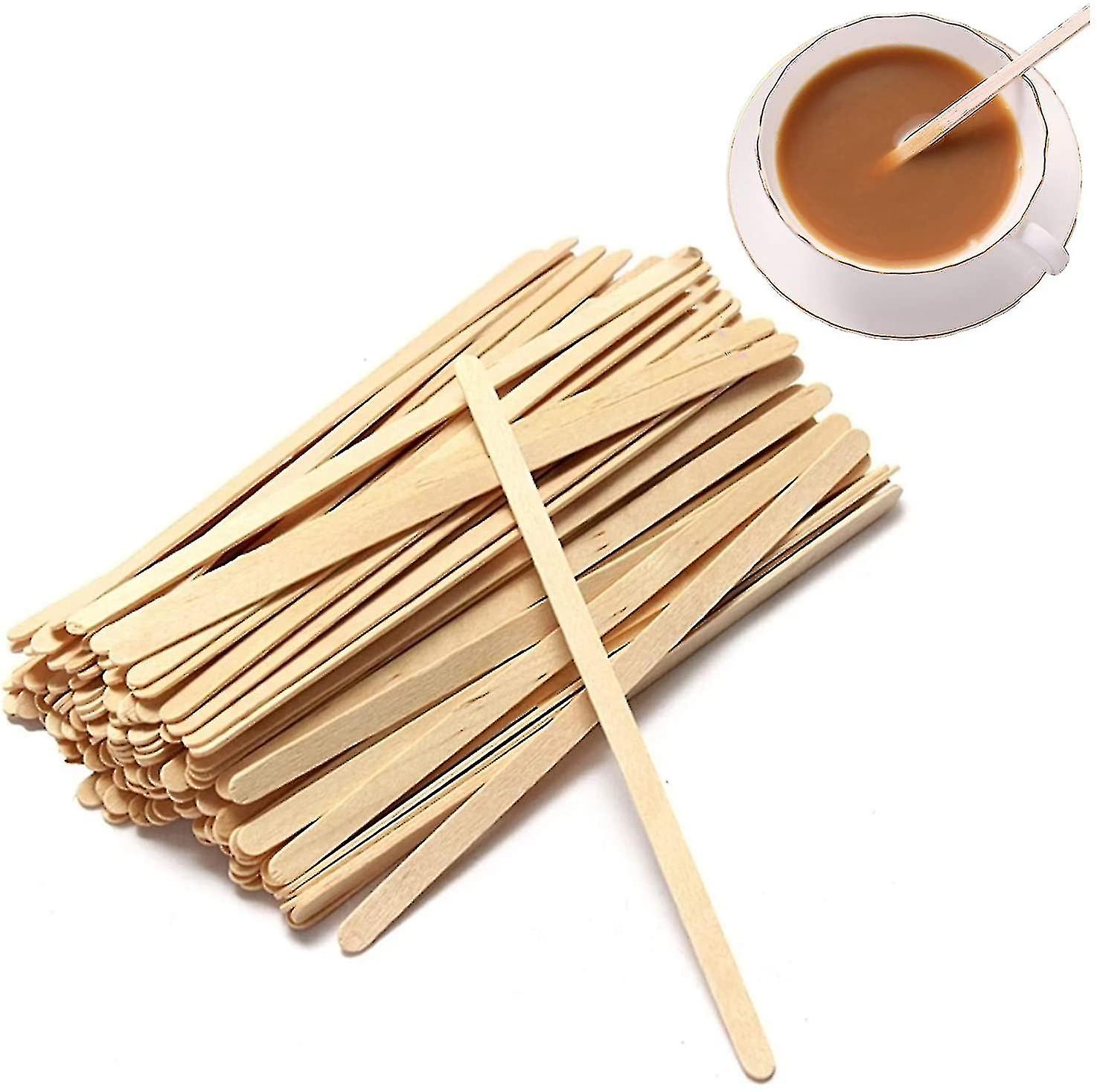 Coffee Stir Sticks， 200pcs Wooden Stirrers For Coffee， Tea， Milk， Juice， Diy Crafts，7.5 Inch