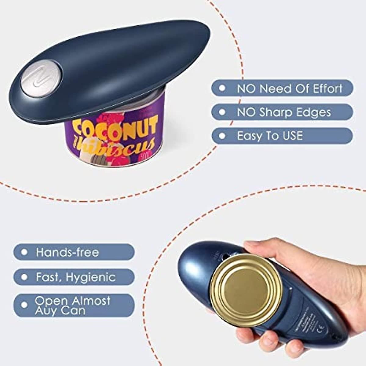 Electric Can Opener Automatic Can Opener Smooth No Sharp Edges Can Opener For Any Size Can Hand Free Can Opener Best Kitchen Gadget For Chefs Arthriti