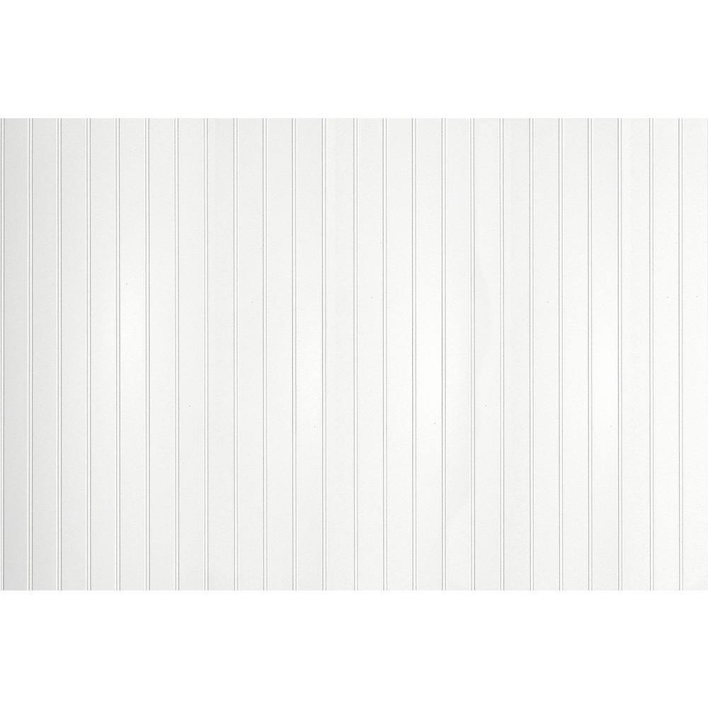 DPI DECORATIVE PANELS INTERNATIONAL 10.67 sq. ft. 316 in. x 48 in. x 32 in. EZ Paintable Bead Wainscot Hardboard Panel HD14732481