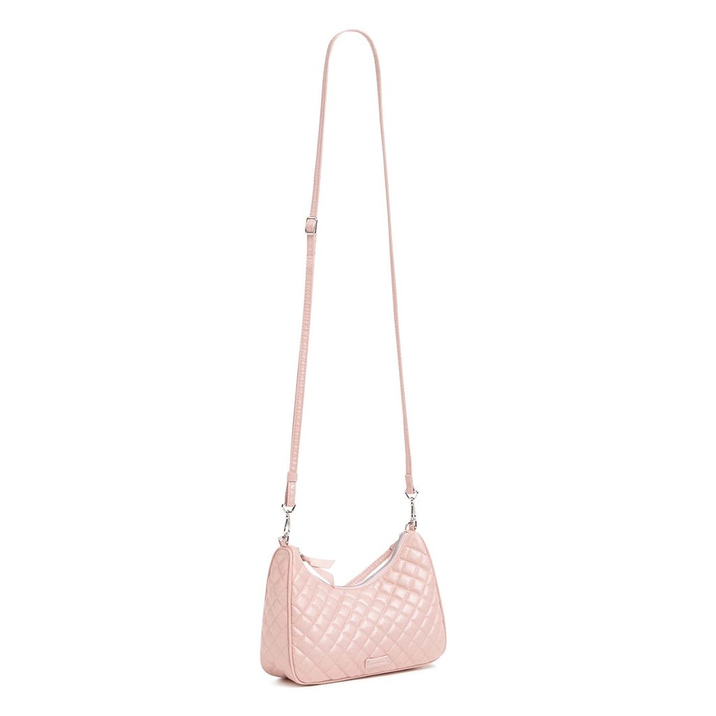 Vera Bradley  Mini Frannie Crescent Crossbody Bag in Rose Quartz