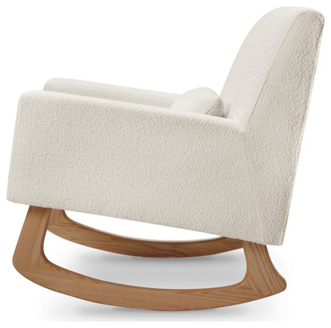 Nursery Works Sleepytime Rocker in Ivory Boucle with Light Legs   Transitional   Rocking Chairs   by Homesquare  Houzz