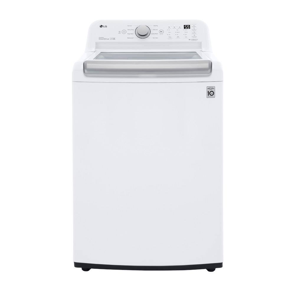 LG 5 cu.ft. Top Load Washer in White with Impeller NeveRust Drum andd TurboDrum Technology WT7150CW