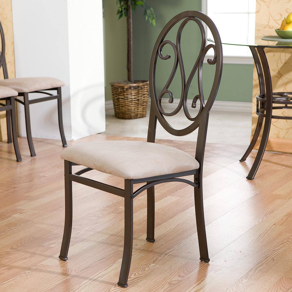 Southern Enterprises Dark Brown Metal Dining Chair (Set of 4) 2014913