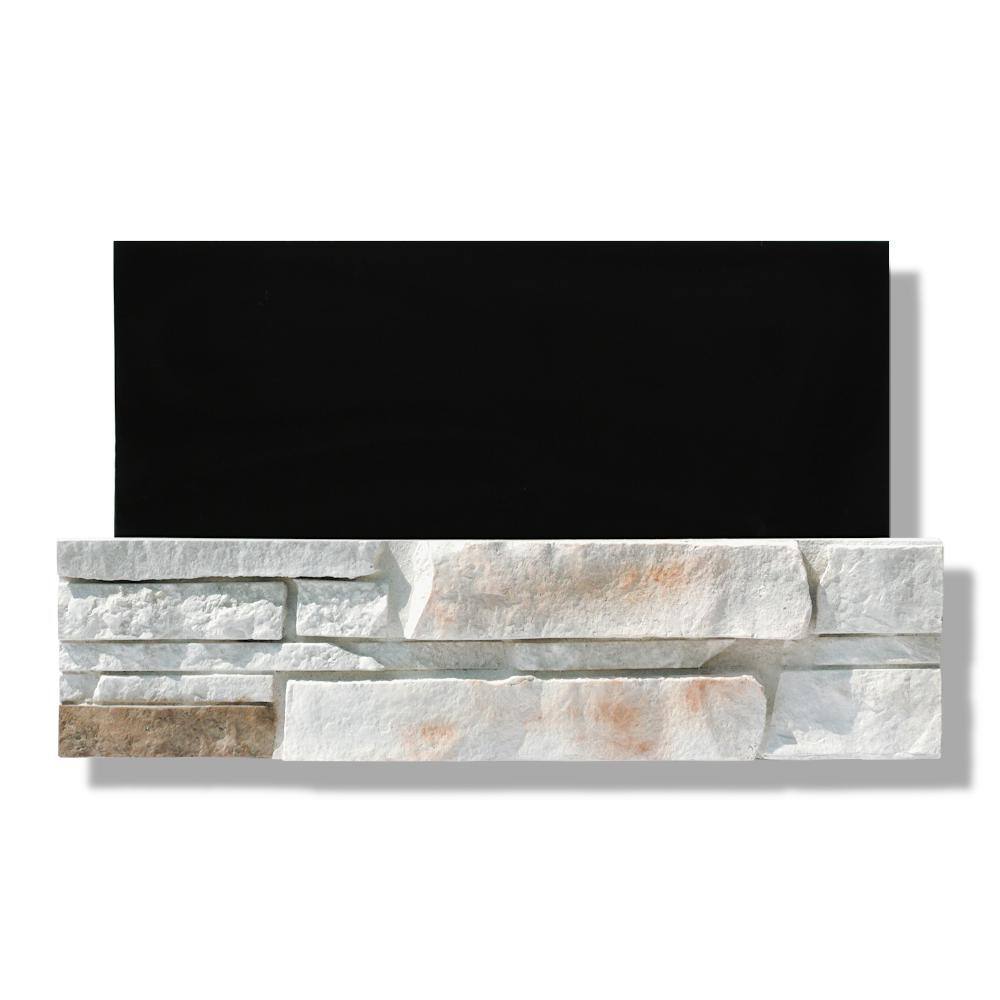 Silvermine Stone 6 in. x 24 in. Stone Veneer Ledgestone Flat Panel Dover Cliff (Box of 8) DC-BL-XX-FL
