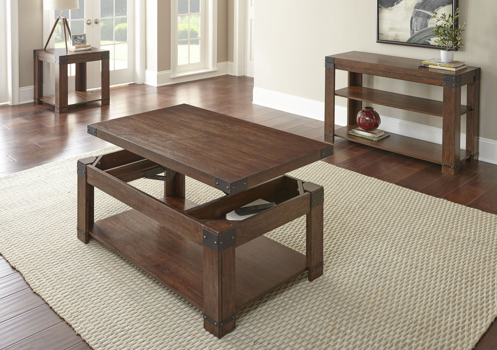 Arusha End Table   Industrial   Side Tables And End Tables   by HedgeApple  Houzz